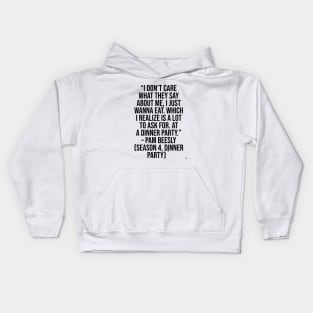 the office funny quote Kids Hoodie